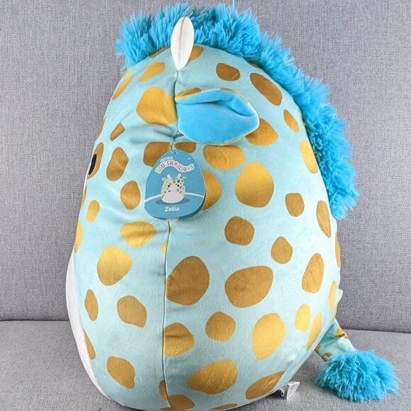 Squishmallows Zelia the Teal Spotted Giraffe 16" - Picture 2 of 6